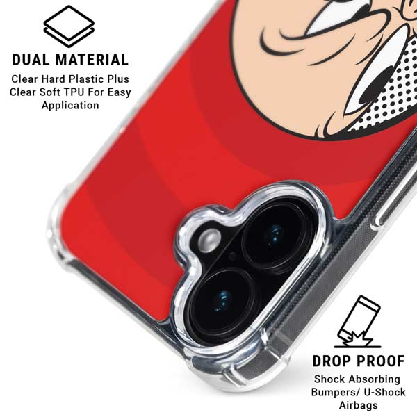 Looney Tunes Porky Pig Full iPhone 17 Clear Case