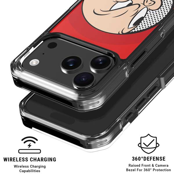 Looney Tunes Porky Pig Full iPhone 17 Pro Clear Case