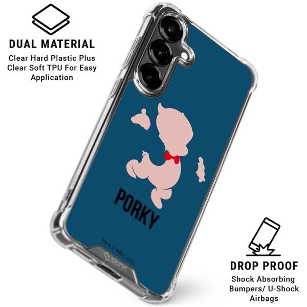 Looney Tunes Porky Pig Identity Galaxy S26 Plus Clear Case