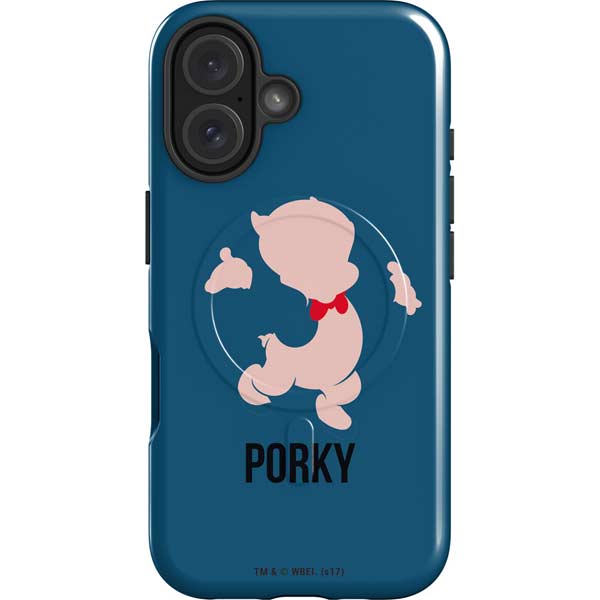 Looney Tunes Porky Pig Identity iPhone 16 Magsafe Impact Case