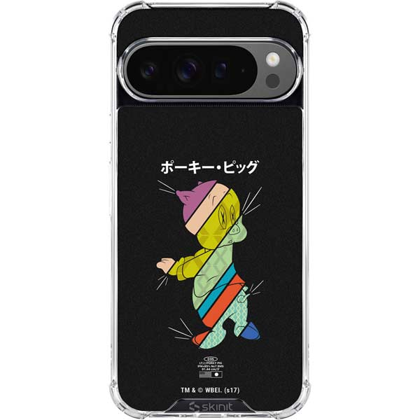 Looney Tunes Porky Pig Sliced Juxtapose Google Pixel 10 Pro Clear Case
