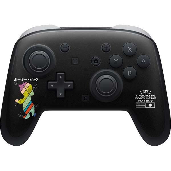 Looney Tunes Porky Pig Sliced Juxtapose Nintendo Switch 2 (2025) Pro Controller Skin