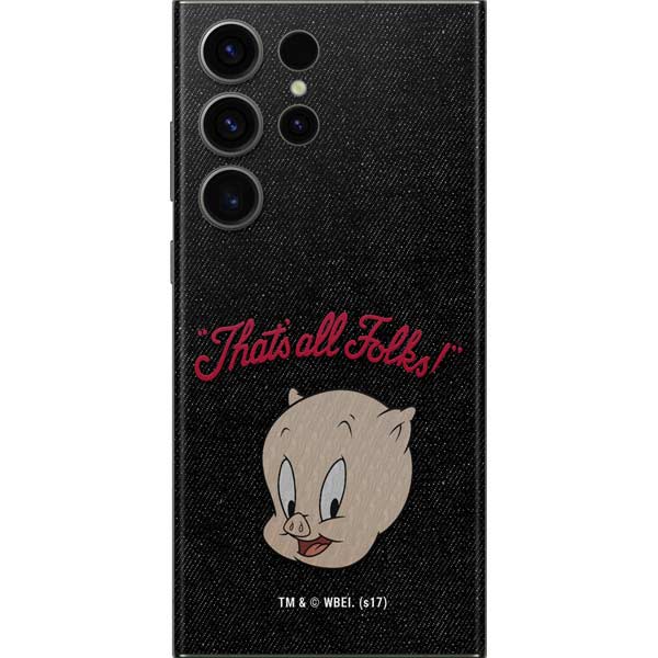 Looney Tunes Porky Pig Thats All Folks Galaxy Skins