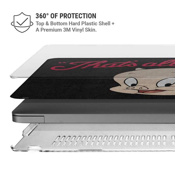 Looney Tunes Porky Pig Thats All Folks MacBook Cases