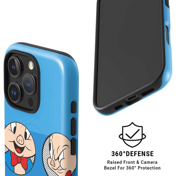Looney Tunes Porky Pig Two Circles iPhone 16 Pro Magsafe Impact Case