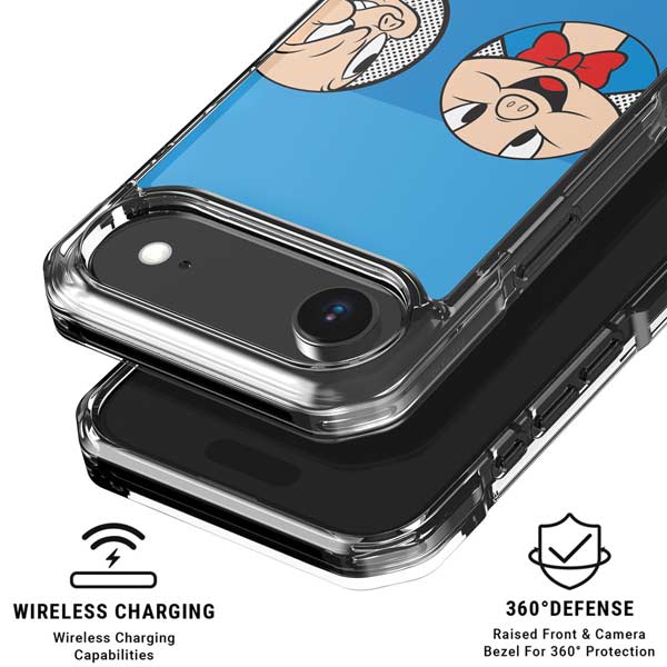 Looney Tunes Porky Pig Two Circles iPhone 17 Air Clear Case
