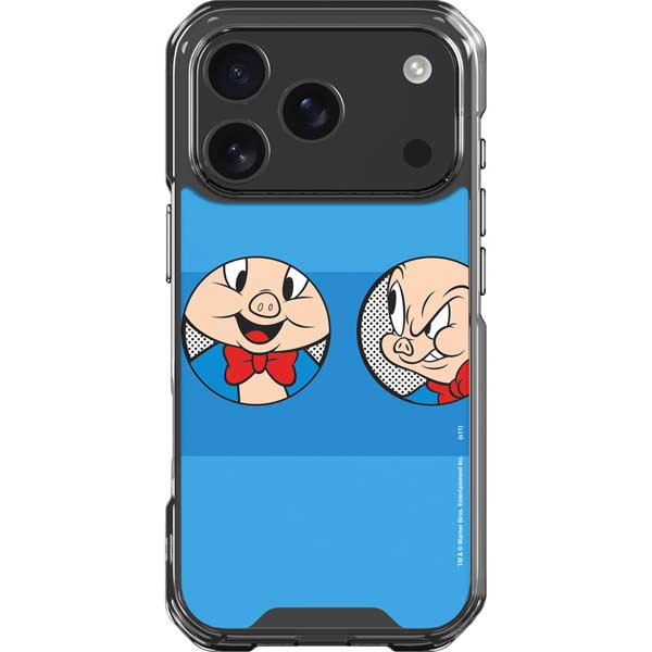 Looney Tunes Porky Pig Two Circles iPhone 17 Pro Clear Case
