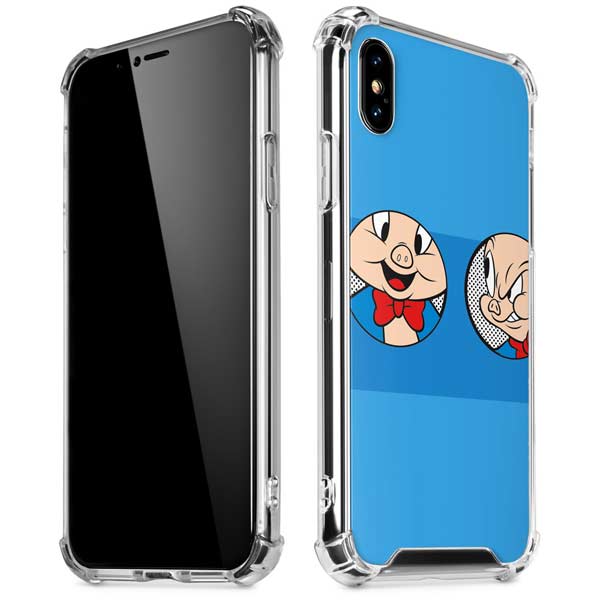 Looney Tunes Porky Pig Two Circles iPhone X/XS Clear Case