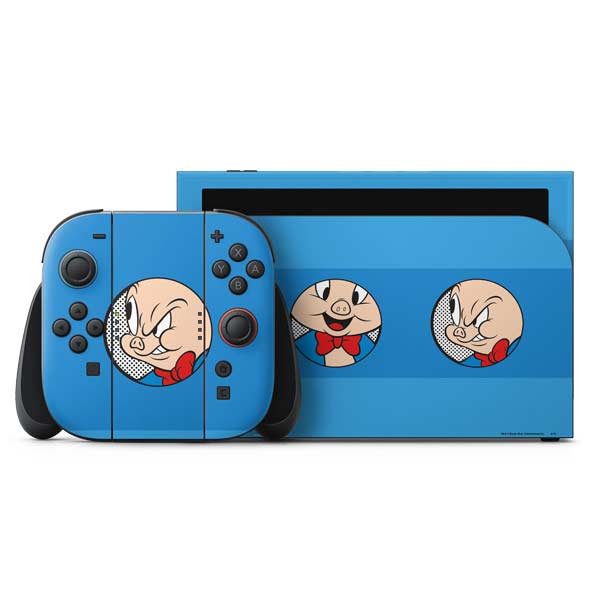 Looney Tunes Porky Pig Two Circles Nintendo Skins