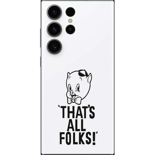Looney Tunes Porky Thats All Folks Grid Galaxy Skins