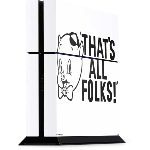 Looney Tunes Porky Thats All Folks Grid PlayStation PS4 Skins