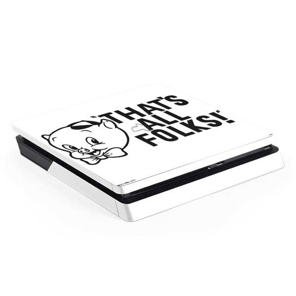 Looney Tunes Porky Thats All Folks Grid PlayStation PS4 Skins