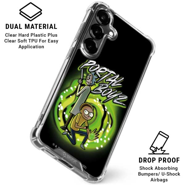 Adult Swim Rick and Morty Portal Boyz Galaxy S26 Clear Case