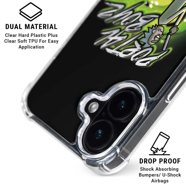Adult Swim Rick and Morty Portal Boyz iPhone 17 Clear Case