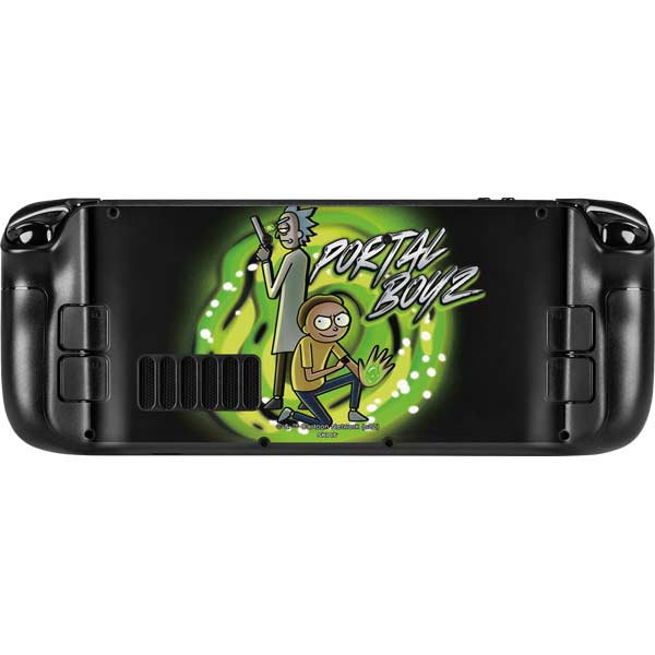 Adult Swim Rick and Morty Portal Boyz Steam Deck Handheld Gaming Computer Skin