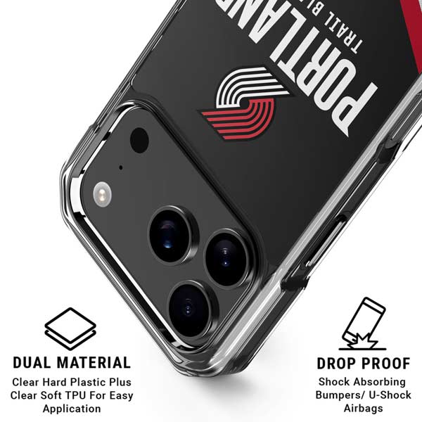NBA Portland Trail Blazers Away Jersey iPhone 17 Pro Clear Case