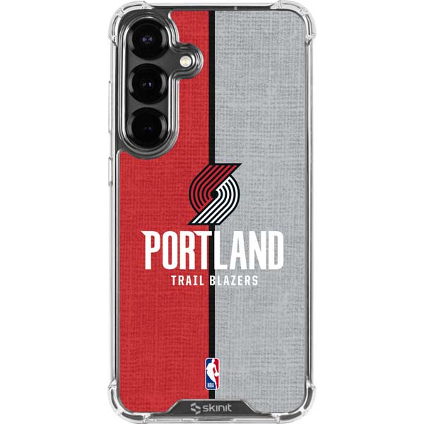 NBA Portland Trail Blazers Canvas Galaxy S26 Clear Case