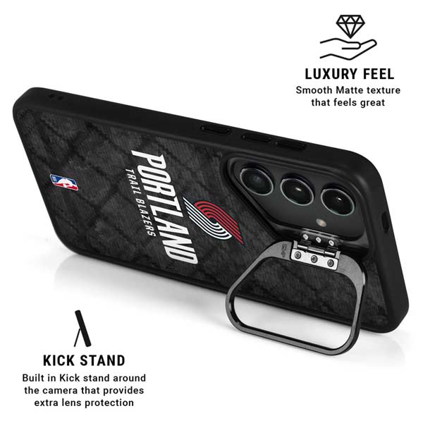 NBA Portland Trail Blazers Dark Rust Galaxy S26 Ultra Kickstand Case