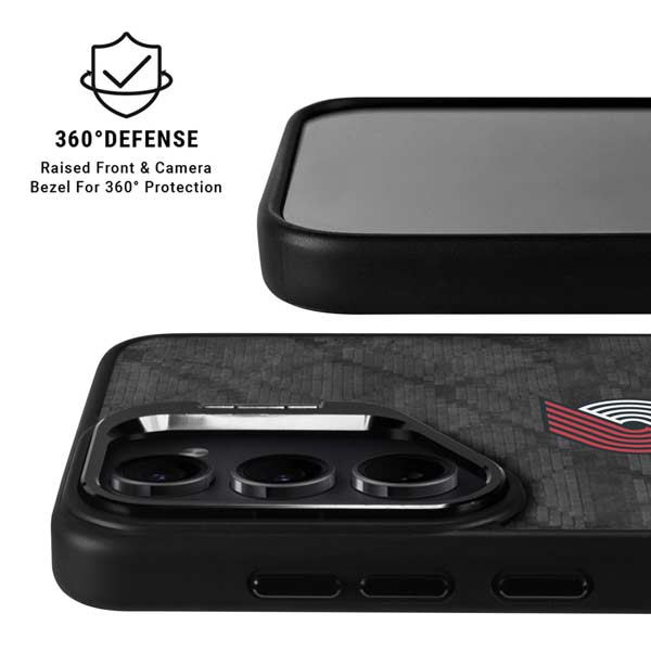 NBA Portland Trail Blazers Dark Rust Galaxy S26 Ultra Kickstand Case