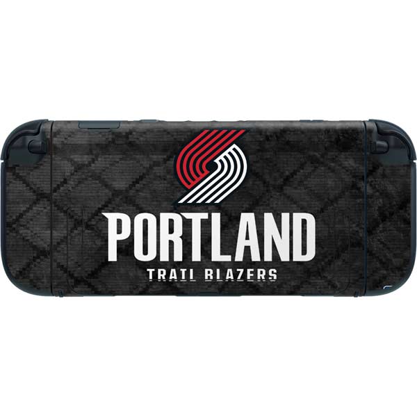 NBA Portland Trail Blazers Dark Rust Nintendo Switch 2 (2025) with Joy-Con Skin