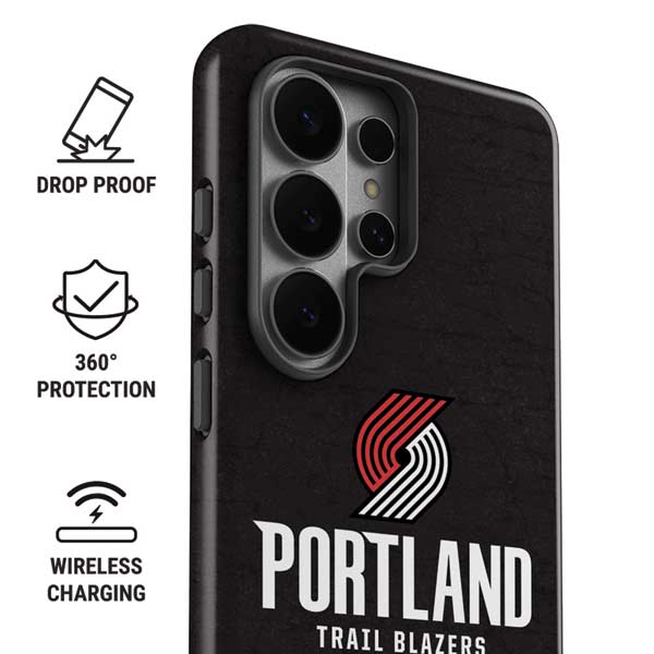 NBA Portland Trail Blazers Distressed Galaxy S26 Ultra Impact Case
