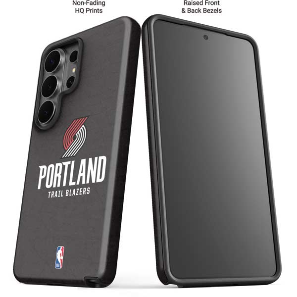 NBA Portland Trail Blazers Distressed Galaxy S26 Ultra Impact Case