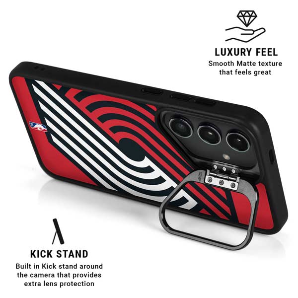 NBA Portland Trail Blazers Large Logo Galaxy S26 Kickstand Case