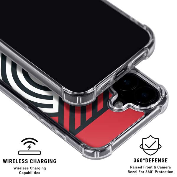 NBA Portland Trail Blazers Large Logo iPhone 16 MagSafe Case