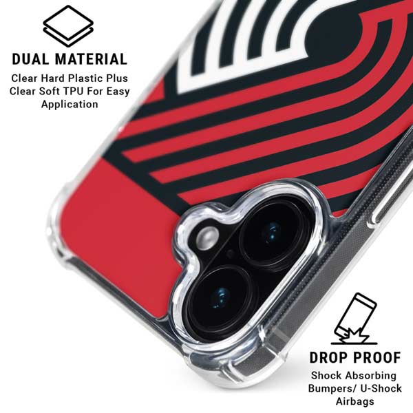 NBA Portland Trail Blazers Large Logo iPhone 16 MagSafe Case