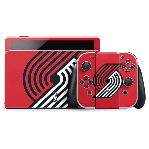 NBA Portland Trail Blazers Large Logo Nintendo Skins
