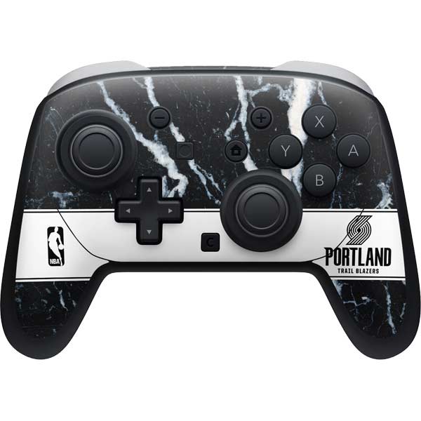 NBA Portland Trail Blazers Marble Nintendo Switch 2 (2025) Pro Controller Skin