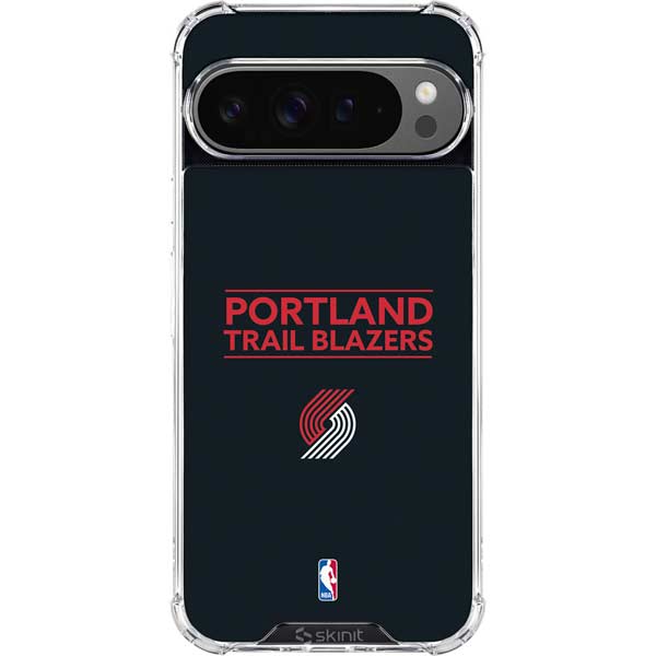 NBA Portland Trail Blazers Standard - Black Google Pixel 10 Pro XL Clear Case