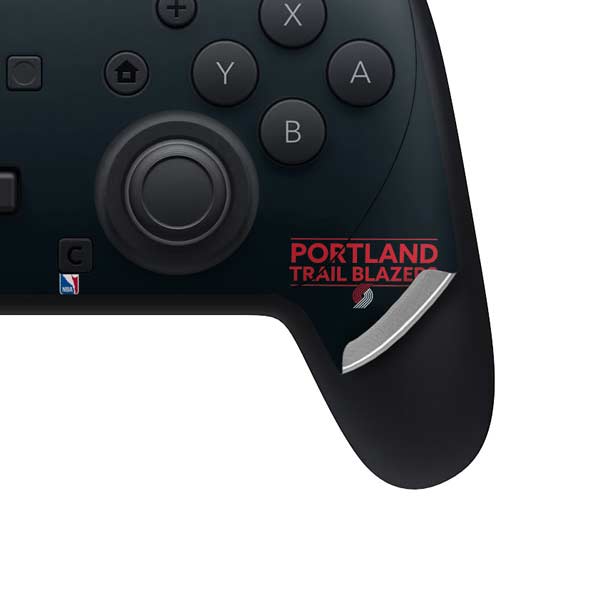 NBA Portland Trail Blazers Standard - Black Nintendo Switch 2 (2025) Pro Controller Skin