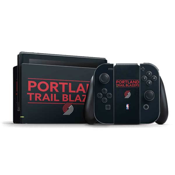NBA Portland Trail Blazers Standard - Black Nintendo Skins