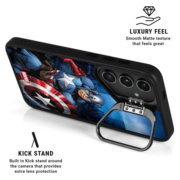 Marvel Captain America Portrait Galaxy S26 Ultra Kickstand Case