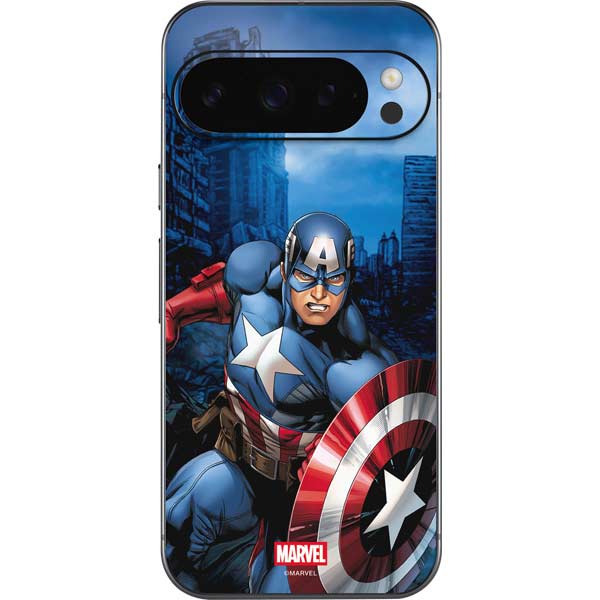 Marvel Captain America Portrait Google Pixel 10 Pro XL Skin