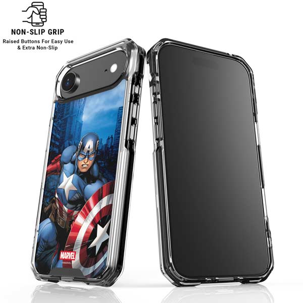 Marvel Captain America Portrait iPhone 17 Air Clear Case