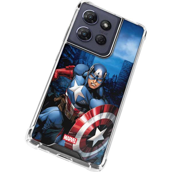 Marvel Captain America Portrait Moto G 5G (2025) Clear Case