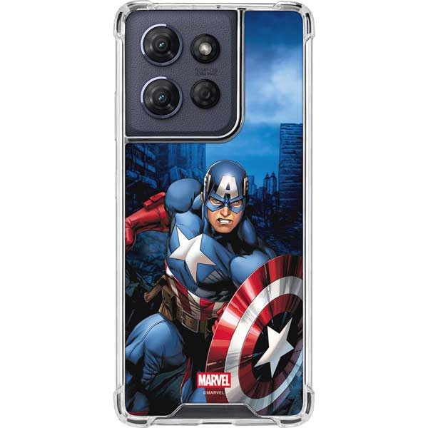 Marvel Captain America Portrait Moto G Stylus 5G (2025) Clear Case