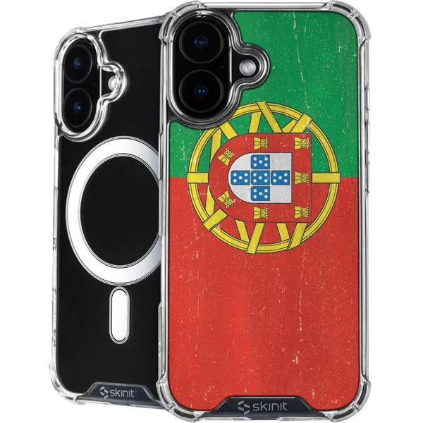 Portugal Flag Distressed iPhone 17 MagSafe Case