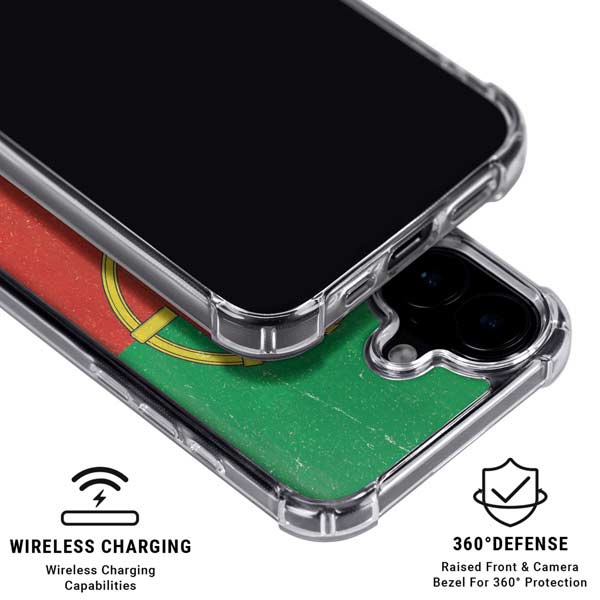 Portugal Flag Distressed iPhone 17 MagSafe Case