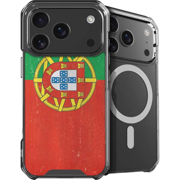 Portugal Flag Distressed iPhone 17 Pro Max MagSafe Case