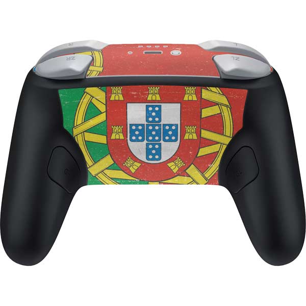 Portugal Flag Distressed Nintendo Switch 2 (2025) Pro Controller Skin
