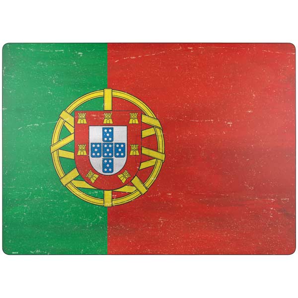 Portugal Flag Distressed Surface Laptop 7 13.8in Skin