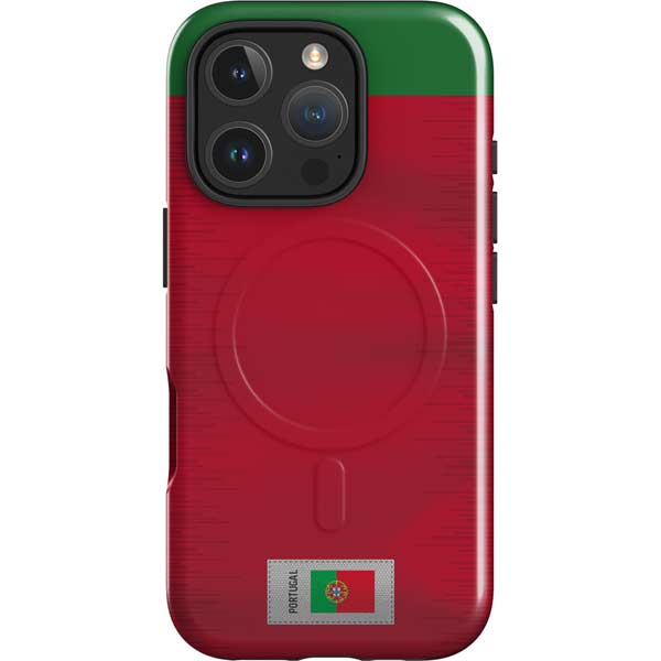 Portugal Soccer Flag iPhone 16 Pro Max Magsafe Impact Case
