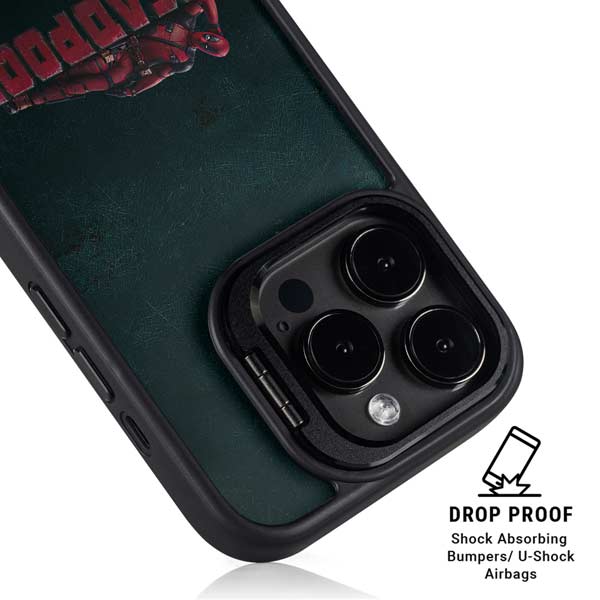 Marvel Deadpool Legacy Posing Deadpool iPhone 15 Pro Kickstand Case