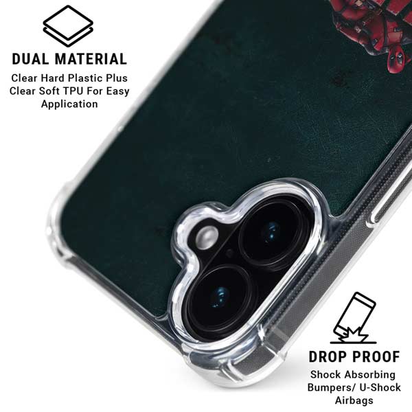 Marvel Deadpool Legacy Posing Deadpool iPhone 16 Plus Clear Case