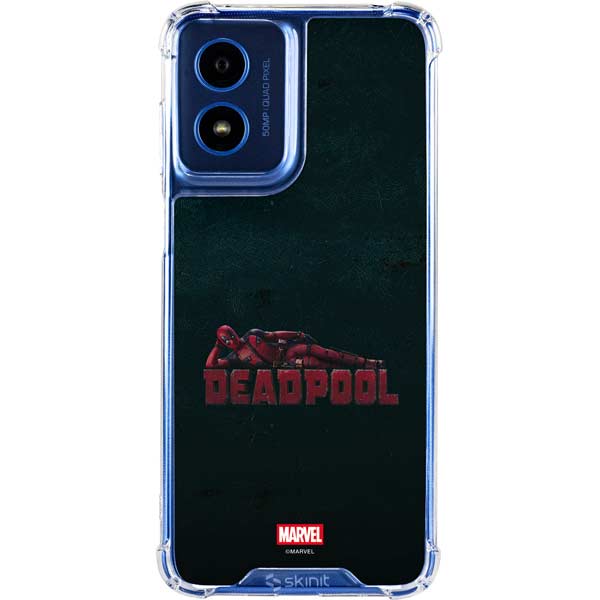 Marvel Deadpool Legacy Posing Deadpool Moto G Play 4G (2024) Clear Case