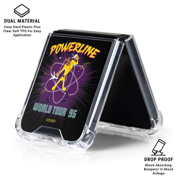 Disney Powerline World Tour 95 Galaxy Z Flip7 Clear Case