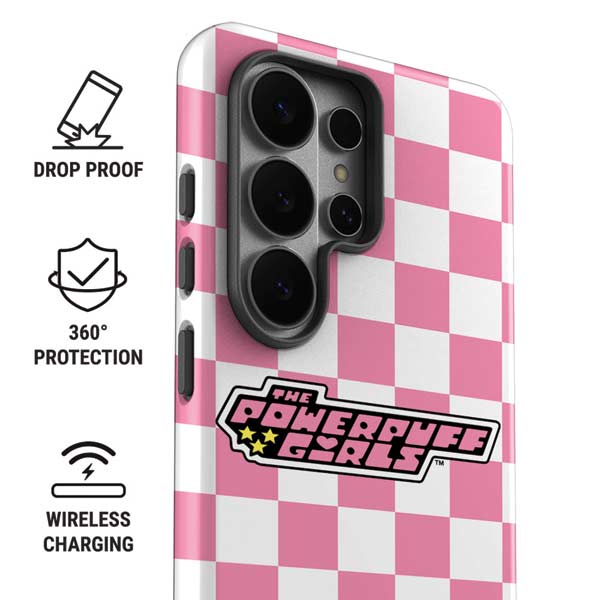 Cartoon Network Powerpuff Girls Checkered Galaxy S26 Ultra Impact Case